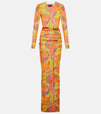 Bedrucktes Maxikleid High Tide aus Mesh | Louisa Ballou
