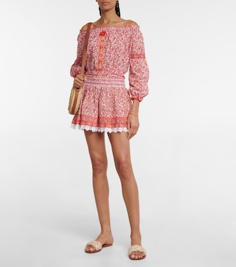 Galia floral miniskirt | Poupette St Barth