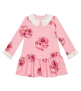 Bedrucktes Kleid aus Cady | Monnalisa