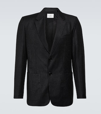 Blazer rayé en laine vierge | Ami Paris