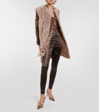 Leggings a vita alta in vinile | Dolce&Gabbana