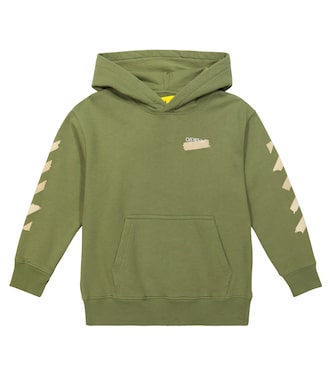 Sudadera con capucha de algodón con logo | Off-White Kids