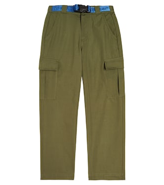 Pantaloni cargo in cotone con logo | Off-White Kids