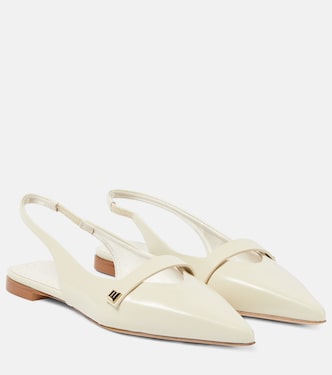 Leather slingback ballet flats | Max Mara