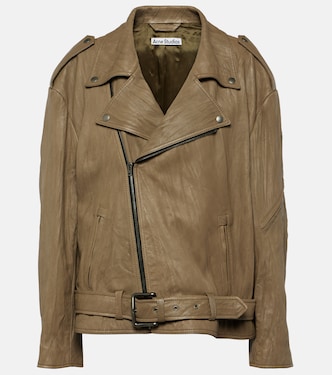 Oversize-Lederjacke Linor | Acne Studios