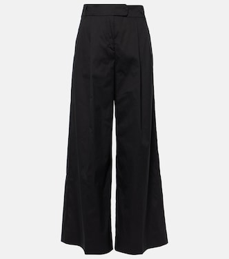 Cassia cotton-blend poplin wide-leg pants | 'S Max Mara