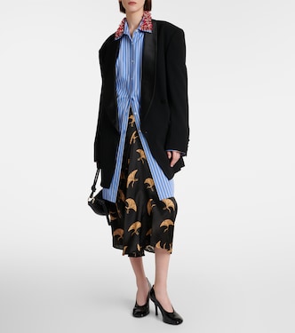Camisa de popelín de algodón a rayas | Dries Van Noten