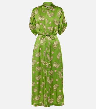 Vestido camisero Dice de seda | Alémais