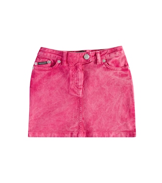 Falda de denim con logo | Dolce&Gabbana Kids