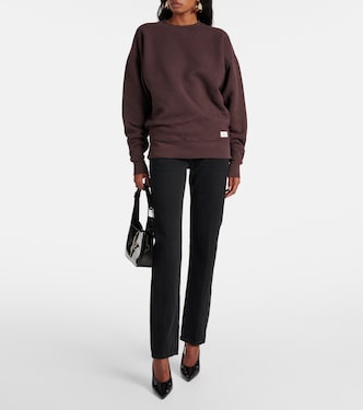 Sudadera de algodón con logo bordado | Saint Laurent