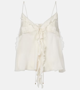 Top aus Seiden-Charmeuse | Chloé