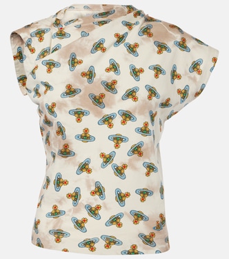 Bedrucktes Top Hebo Orb aus Baumwolle | Vivienne Westwood