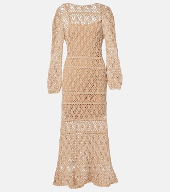 Vestido largo Bianca de croché | Anna Kosturova