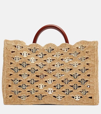 Bolso 1969 de rafia adornado | Rabanne
