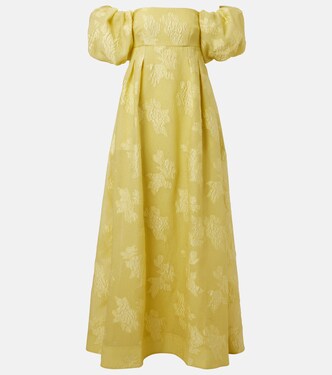 Off-Shoulder-Robe Benette aus Brokat | Rebecca Vallance