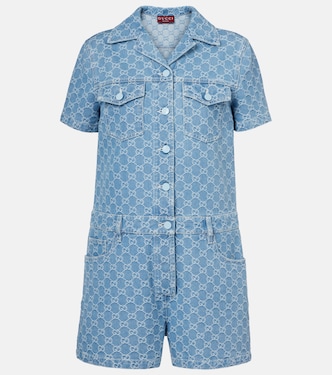 Playsuit GG aus Denim | Gucci
