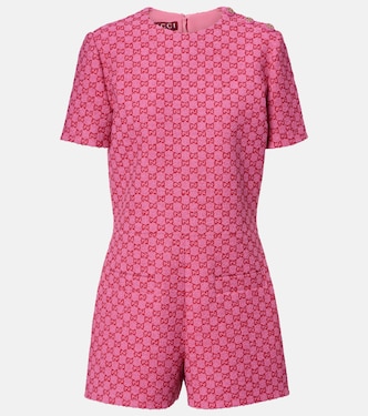 Playsuit GG aus einem Baumwollgemisch | Gucci