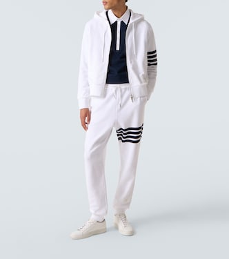 4-Bar cotton jersey polo sweater | Thom Browne