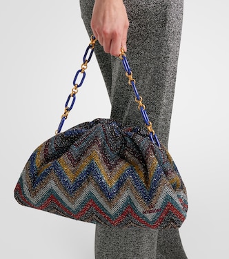 Zigzag Medium beaded shoulder bag | Missoni