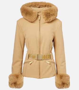 Prezioso faux fur-trimmed down ski jacket | Goldbergh