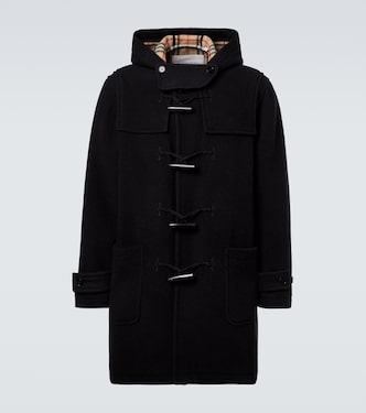 Hooded wool twill coat | Burberry