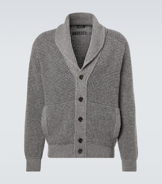 Waffle-knit cashmere and mohair cardigan | Zegna