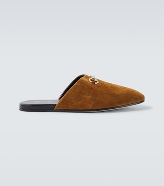 GG Horsebit suede mules | Gucci