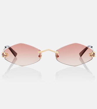 Lunettes de soleil Panthère de Cartier ovales  | Cartier Eyewear Collection