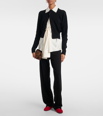 Blouson cashmere-blend cardigan | Extreme Cashmere