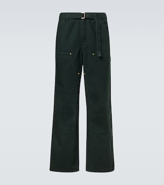 x Carhatt - Pantaloni regular in cotone con cintura | Sacai