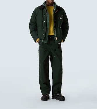 x Carhatt - Pantaloni regular in cotone con cintura | Sacai
