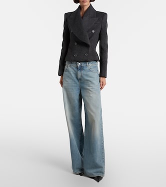 Mid-rise wide-leg jeans | McQueen