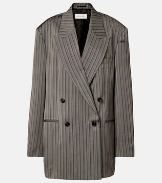 Striped double-breasted oversized blazer | Dries Van Noten