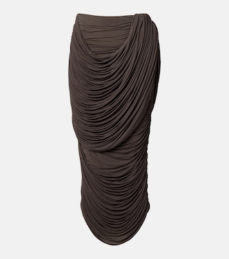 Draped jersey midi skirt | Magda Butrym