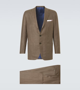 Linen, wool, and silk suit | Kiton