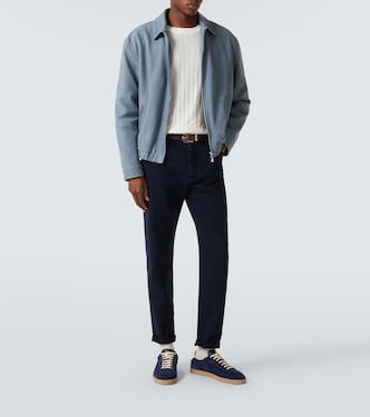 Jean droit à taille mi-haute | Brunello Cucinelli