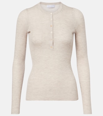 Julian cashmere and silk Henley shirt | Gabriela Hearst