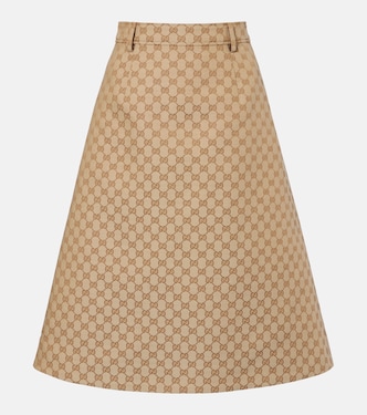 GG Canvas midi skirt | Gucci