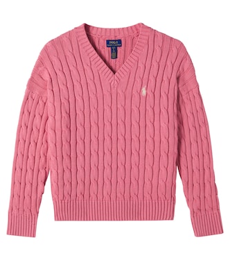 Cable-knit cotton sweater | Polo Ralph Lauren Kids
