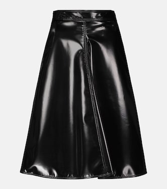 2 Moncler 1952 faux leather midi skirt | Moncler Genius