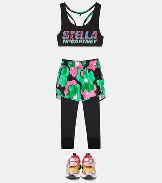 Top cropped active con logo | Stella McCartney Kids
