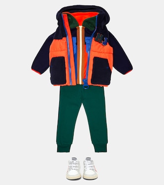 Teddy-paneled puffer vest | Marc Jacobs Kids
