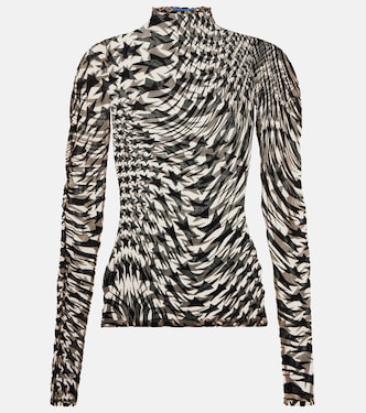 Top en tulle et velours | Mugler