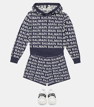 Hoodie aus einem Baumwollgemisch | Balmain Kids
