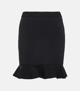 Minifalda acanalada con volantes | JW Anderson