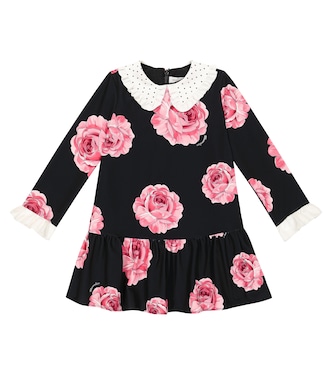 Bedrucktes Kleid aus Cady | Monnalisa