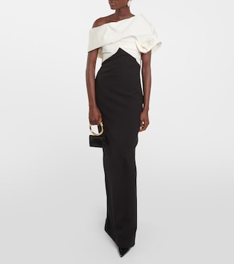 Robe Lerena Vista aus Crêpe | Safiyaa