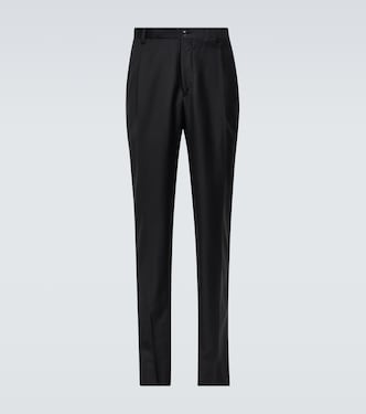 Pantaloni slim in lana e cashmere | Giorgio Armani