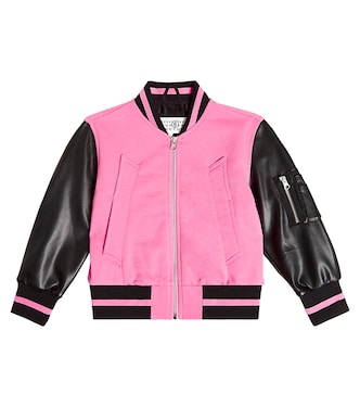Bomber de piel sintética y algodón | MM6 Maison Margiela Kids