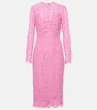 Floral lace midi dress | Dolce&Gabbana